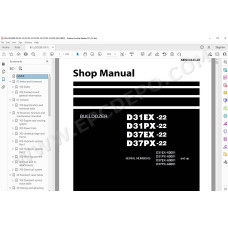 Komatsu Bulldozer D31EX-22 D31PX-22 D37EX-22 D37PX-22 service & repair manual