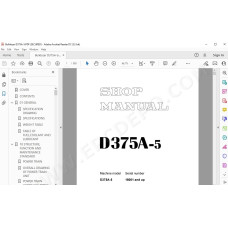 Komatsu Bulldozer D375A-5 service & repair manual