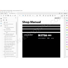 Komatsu Bulldozer D375A-5E0 service & repair manual