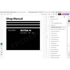 Komatsu Bulldozer D375A-5R service & repair manual