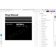 Komatsu Bulldozer D375A-8 service & repair manual