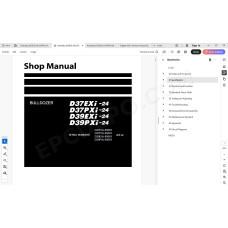 Komatsu Bulldozer D37EXi-24 D37PXi-24 D39EXi-24 D39PXi-24 service & repair manual