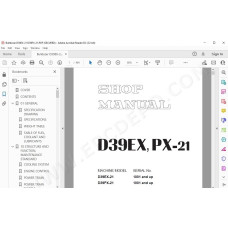 Komatsu Bulldozer D39EX-21 D39PX-21 service & repair manual