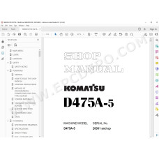 Komatsu Bulldozer D475A-5 service & repair manual