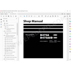 Komatsu Bulldozer D475A-5E0 D475ASD-5E0 service & repair manual