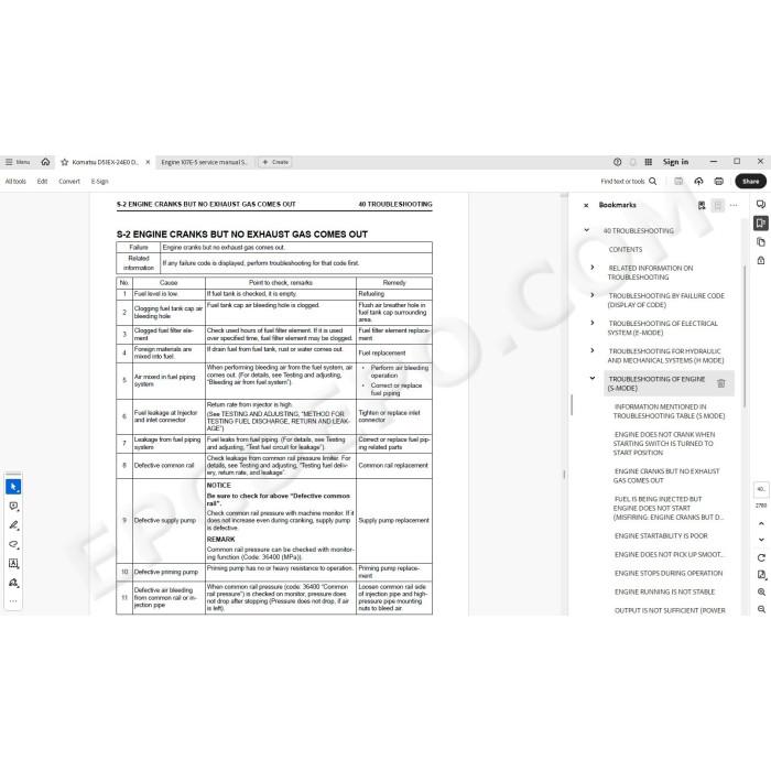 Komatsu Bulldozer D51EX-24E0 D51PX-24E0 service & repair manual