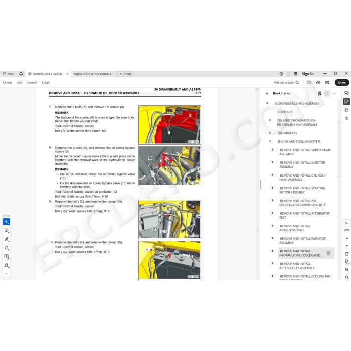 Komatsu Bulldozer D51EX-24E0 D51PX-24E0 service & repair manual