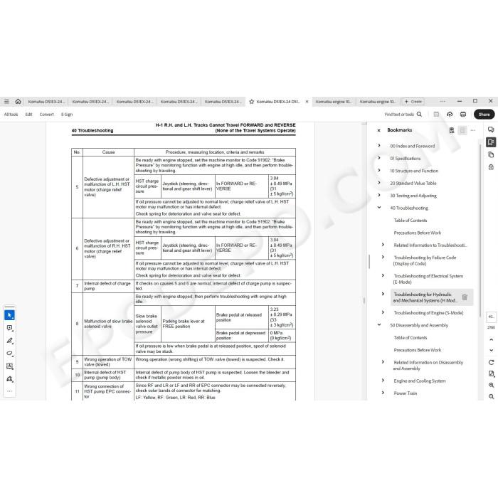 Komatsu Bulldozer D51EX-24 D51PX-24 service & repair manual