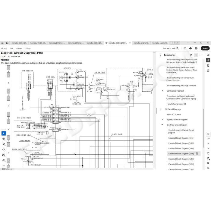 Komatsu Bulldozer D51EX-24 D51PX-24 service & repair manual