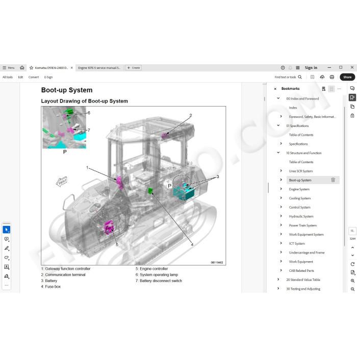 Komatsu Bulldozer D51EXi-24E0 D51PXi-24E0 service & repair manual