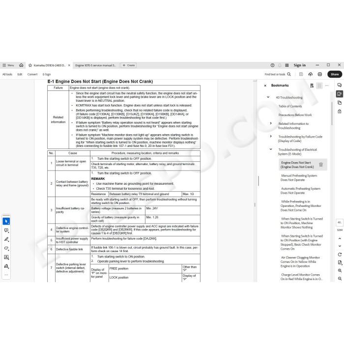 Komatsu Bulldozer D51EXi-24E0 D51PXi-24E0 service & repair manual