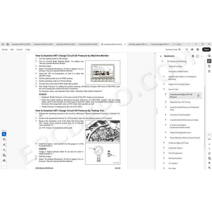 Komatsu Bulldozer D51EXi-24 D51PXi-24 service & repair manual