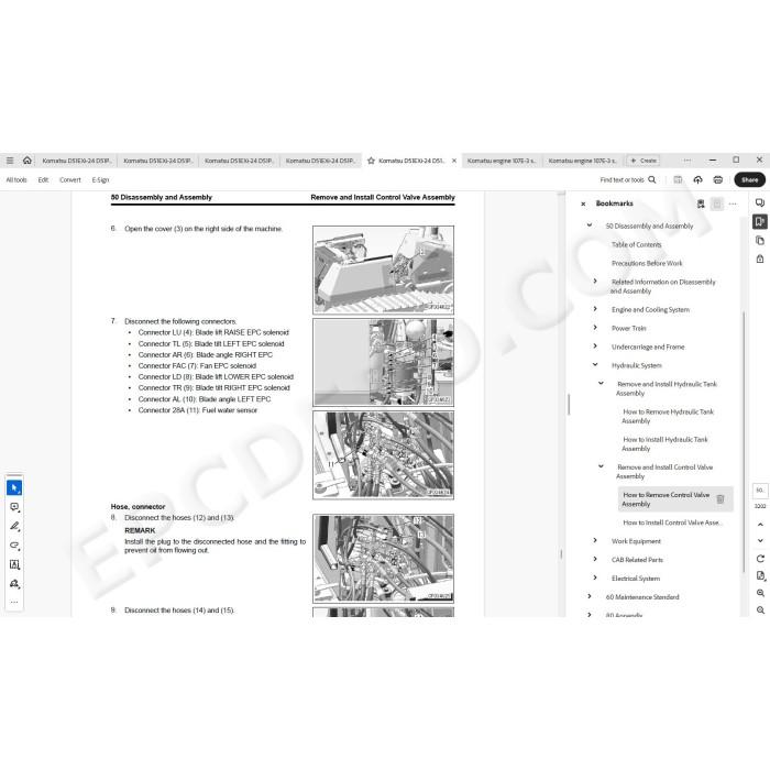 Komatsu Bulldozer D51EXi-24 D51PXi-24 service & repair manual