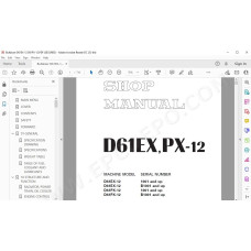 Komatsu Bulldozer D61EX-12 D61PX-12 service & repair manual