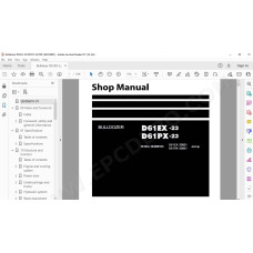 Komatsu Bulldozer D61EX-23 D61PX-23 service & repair manual