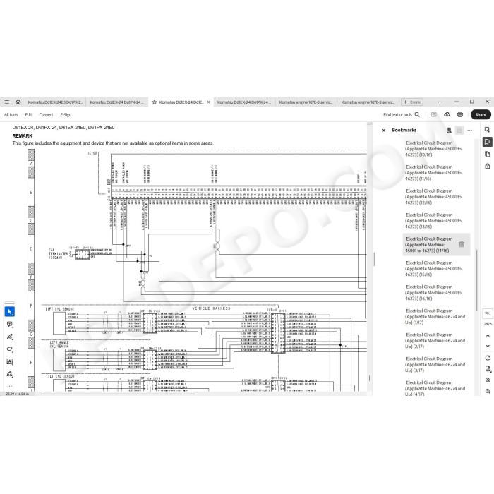 Komatsu Bulldozer D61EX-24 D61EX-24E0 D61PX-24 D61PX-24E0 service & repair manual