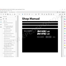 Komatsu Bulldozer D61EXi-23 D61PXi-23 service & repair manual