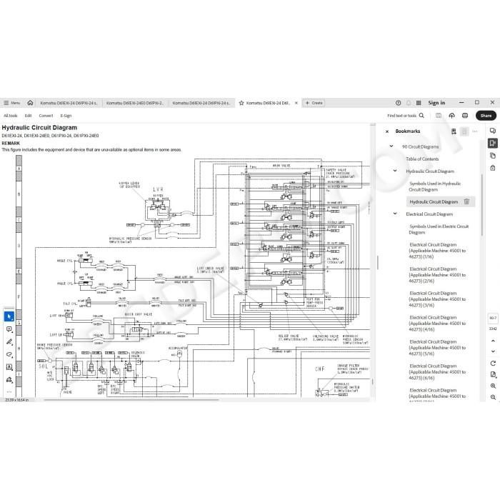Komatsu Bulldozer D61EXi-24 D61EXi-24E0 D61PXi-24 D61PXi-24E0 service & repair manual