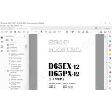 Komatsu Bulldozer D65EX-12 D65PX-12 service & repair manual