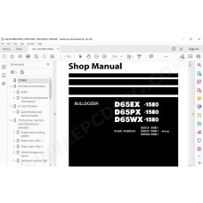 Komatsu Bulldozer D65EX-15E0 D65PX-15E0 D65WX-15E0 service & repair manual