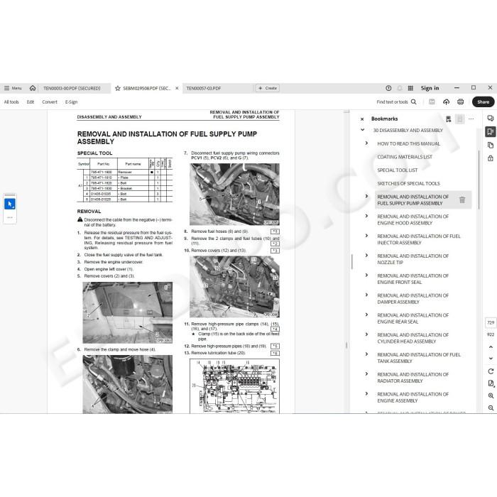 Komatsu Bulldozer D65EX-15 D65PX-15 D65WX-15 service & repair manual