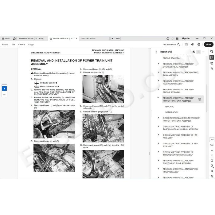 Komatsu Bulldozer D65EX-15 D65PX-15 D65WX-15 service & repair manual