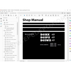 Komatsu Bulldozer D65EX-17 D65PX-17 D65WX-17 service & repair manual