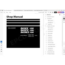 Komatsu Bulldozer D65EX-18E0 D65PX-18E0 D65WX-18E0 service & repair manual