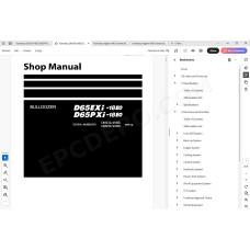 Komatsu Bulldozer D65EXi-18E0 D65PXi-18E0 service & repair manual