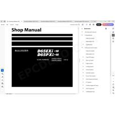 Komatsu Bulldozer D65EXi-18 D65PXi-18 service & repair manual