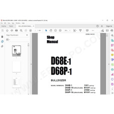 Komatsu Bulldozer D68E-1 D68P-1 service & repair manual