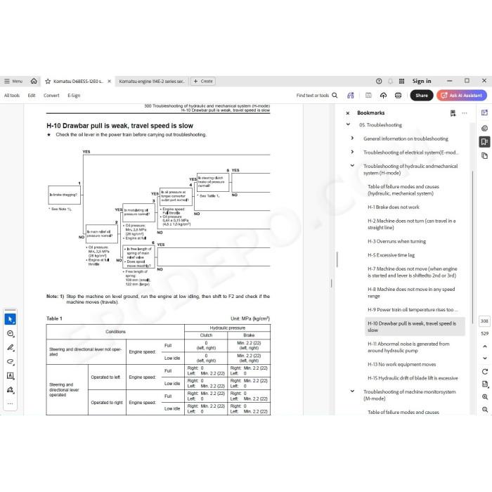 Komatsu Bulldozer D68ESS-12E0 service & repair manual