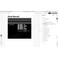 Komatsu Bulldozer D71EX-24 D71EX-24E0 D71PX-24 D71PX-24E0 service & repair manual