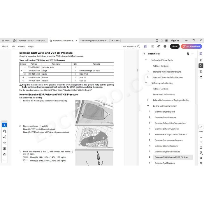 Komatsu Bulldozer D71EX-24 D71EX-24E0 D71PX-24 D71PX-24E0 service & repair manual