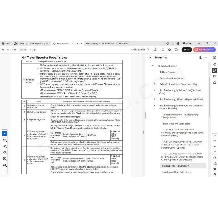 Komatsu Bulldozer D71EX-24 D71EX-24E0 D71PX-24 D71PX-24E0 service & repair manual