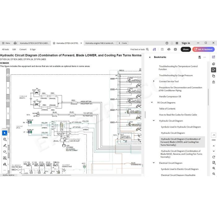 Komatsu Bulldozer D71EX-24 D71EX-24E0 D71PX-24 D71PX-24E0 service & repair manual