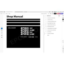 Komatsu Bulldozer D71EXi-24 D71EXi-24E0 D71PXi-24 D71PXi-24E0 service & repair manual
