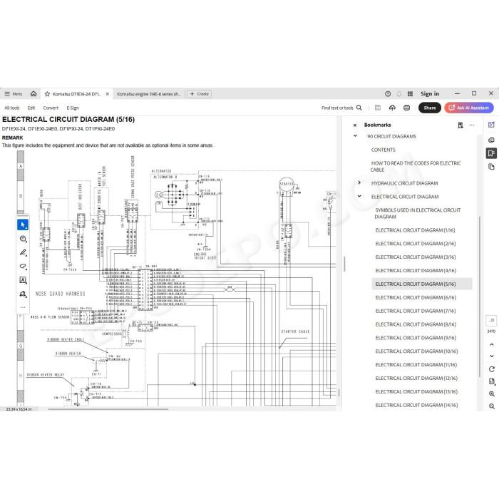 Komatsu Bulldozer D71EXi-24 D71EXi-24E0 D71PXi-24 D71PXi-24E0 service & repair manual