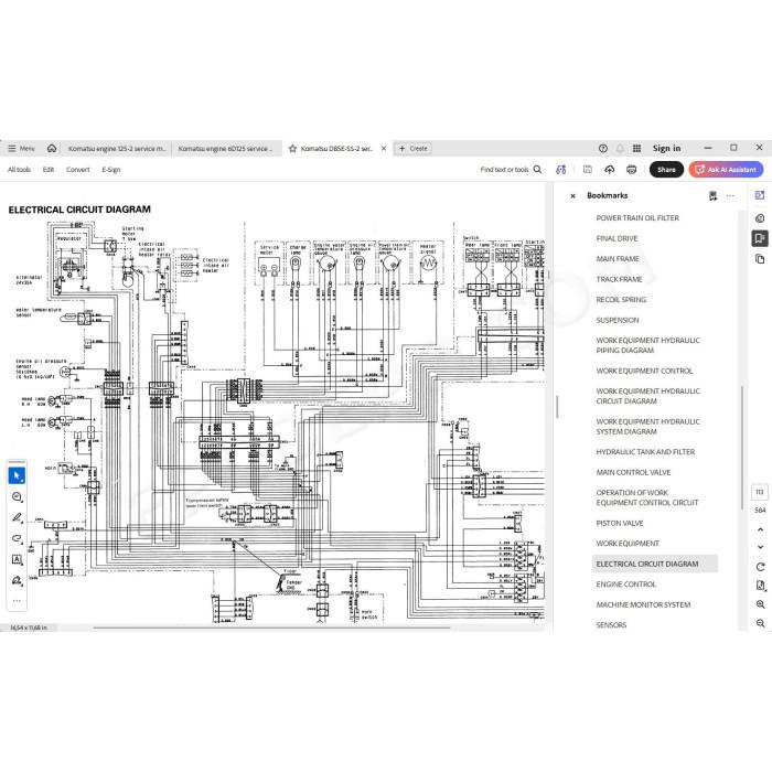Komatsu Bulldozer D85E-SS-2 service & repair manual