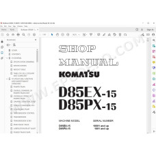 Komatsu Bulldozer D85EX-15 D85PX-15 service & repair manual