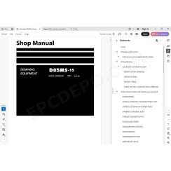 Komatsu Demining Dozer D85MS-15 service & repair manual