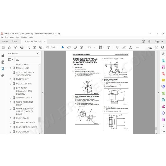 Komatsu Dozer D575A-3 service & repair manual