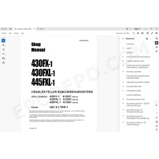 Komatsu Crawler Feller Buncher 430FX-1 430FXL-1 445FXL-1 service manual