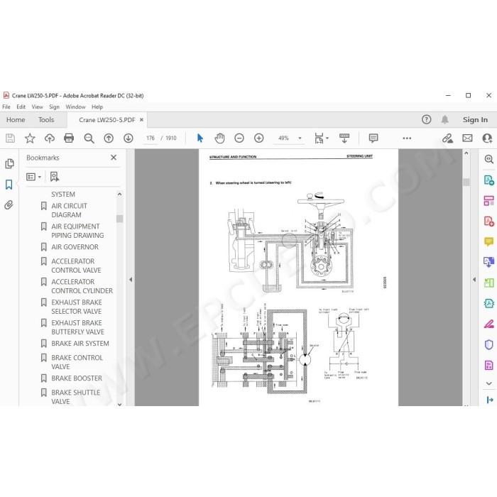 Komatsu Crane LW250-5 service & repair manual
