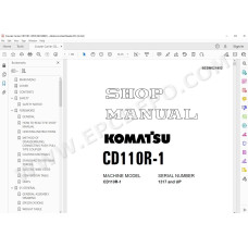 Komatsu Crawler Carrier CD110R-1 service & repair manual