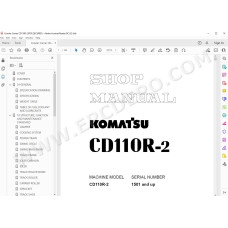 Komatsu Crawler Carrier CD110R-2 service & repair manual