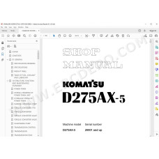 Komatsu Bulldozer D275AX-5 service & repair manual