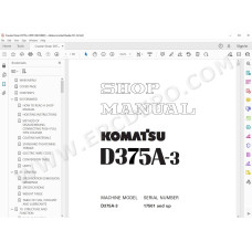 Komatsu Crawler Dozer D375A-3 service & repair manual
