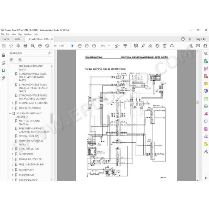 Komatsu Crawler Dozer D375A-3 service & repair manual
