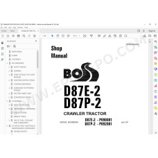 Komatsu Crawler Tractor D87E-2 D87P-2 service & repair manual